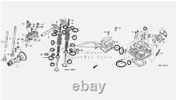 For Honda TRX350 TE FM FA TM 2000 2006 Cylinder Head & Gasket Top End Kit