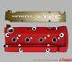 Honda S2000 Genuine F20c Cylinder Head Cover Red & Ignition Coil Cover Gold Oem