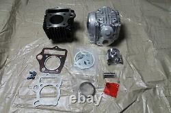 Honda 70 Cylinder Kit Includes Head Cylinder Piston Valves Cam Gaskets Rings