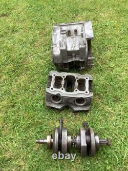 Honda CB72 Crankcase Crank And Cylinder Head