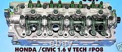 Honda CIVIC 1.6 V Tec #po8 Sohc Cylinder Head 92-96 Rebuilt No Core Required
