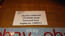 Honda Superdream Cb250n Original Fit Cylinder Head Complete Good Order